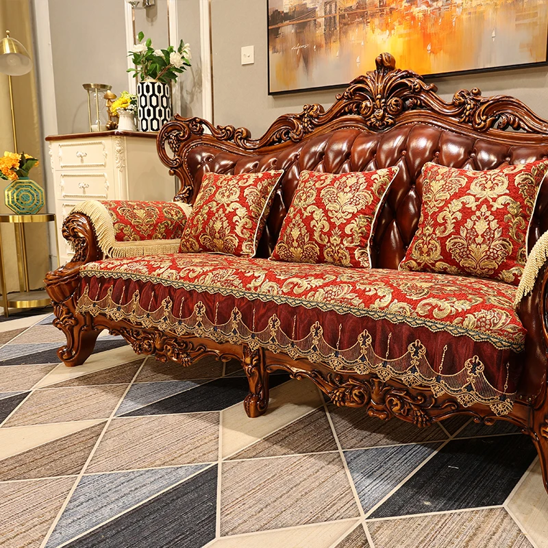 European Style Sofa Cushions Retro Classic Jacquard Embroidery Sofa Seat Covers Home Decoration Living Room Armchairs Cover
European Style Sofa Cushions Retro Classic Jacquard Embroidery Sofa Seat Covers Home Decoration Living Room Armchairs Cover