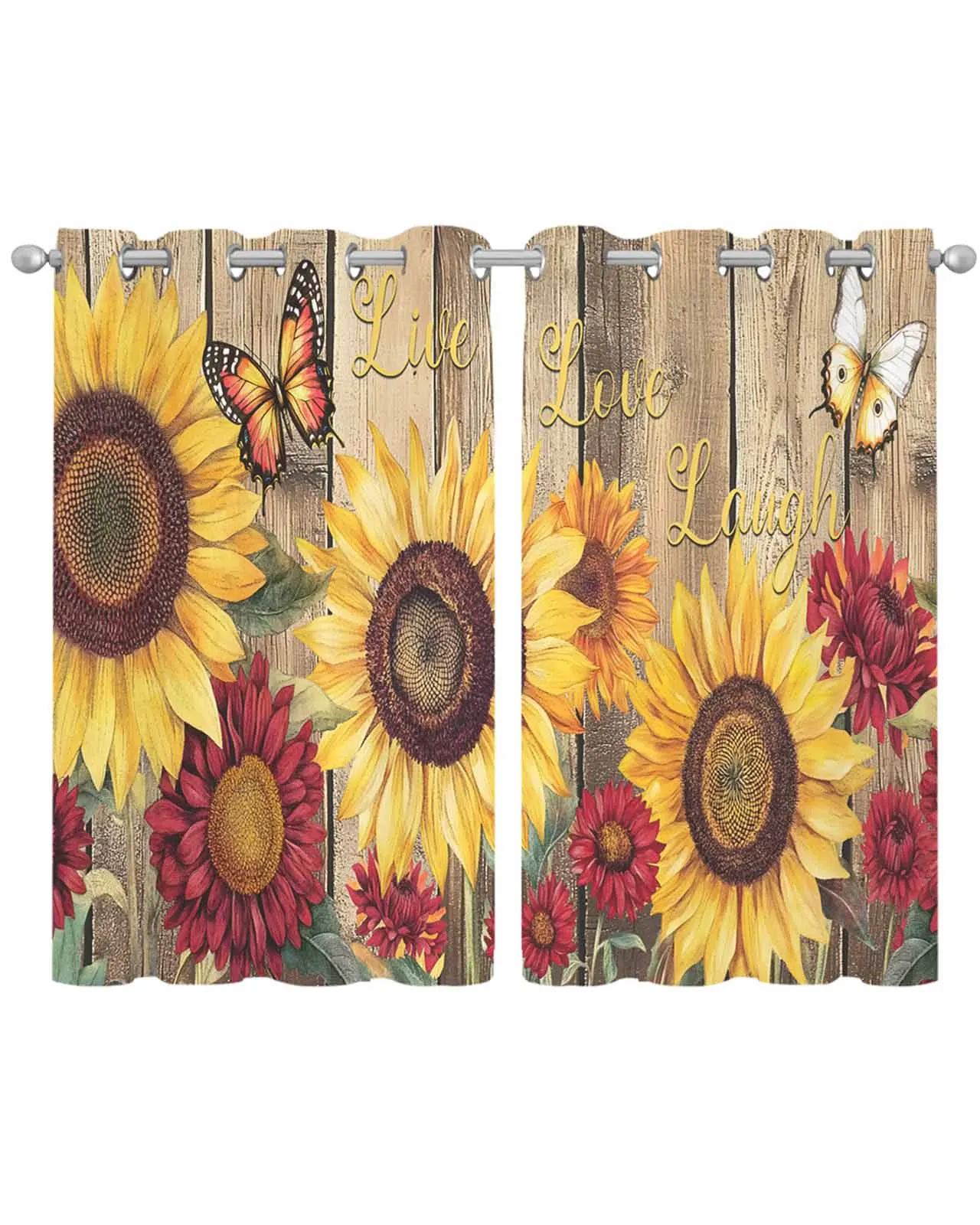 Retro Wood Grain Sunflower Tulle Living Room Decoration Transparent Sheer Curtains Bedroom Kitchen Voile Chiffon Drapes
Retro Wood Grain Sunflower Tulle Living Room Decoration Transparent Sheer Curtains Bedroom Kitchen Voile Chiffon Drapes