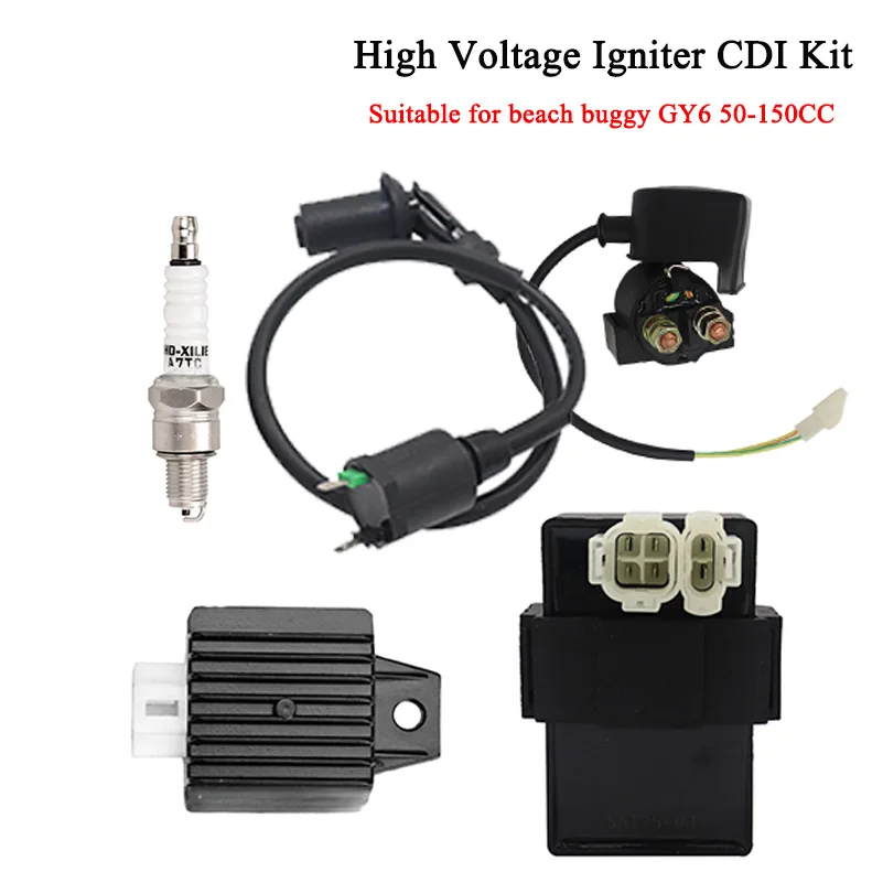 1 set Dirt Bike ATV Beach Pedal Motorcycle Accessories GY6 50-150cc High Voltage Regulator Igniter CDI Kit
1 set Dirt Bike ATV Beach Pedal Motorcycle Accessories GY6 50-150cc High Voltage Regulator Igniter CDI Kit