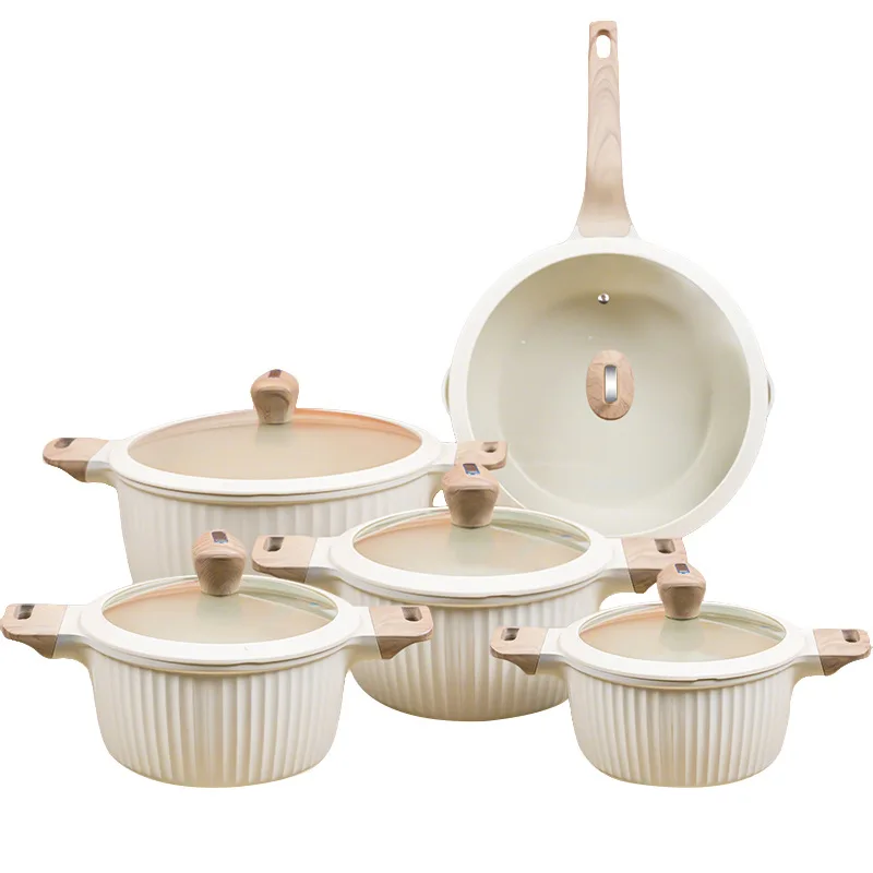 Maifanshi pots and pans 10-piece set, non-stick induction cooker gas stove universal fried soup pot
Maifanshi pots and pans 10-piece set, non-stick induction cooker gas stove universal fried soup pot