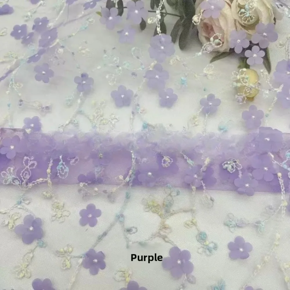 Plum Blossom Embroidered Tulle Fabric for DIY Sewing Wedding Dress Stage Costumes Headwear Decoration Clothing Fashion Cloth
Plum Blossom Embroidered Tulle Fabric for DIY Sewing Wedding Dress Stage Costumes Headwear Decoration Clothing Fashion Cloth