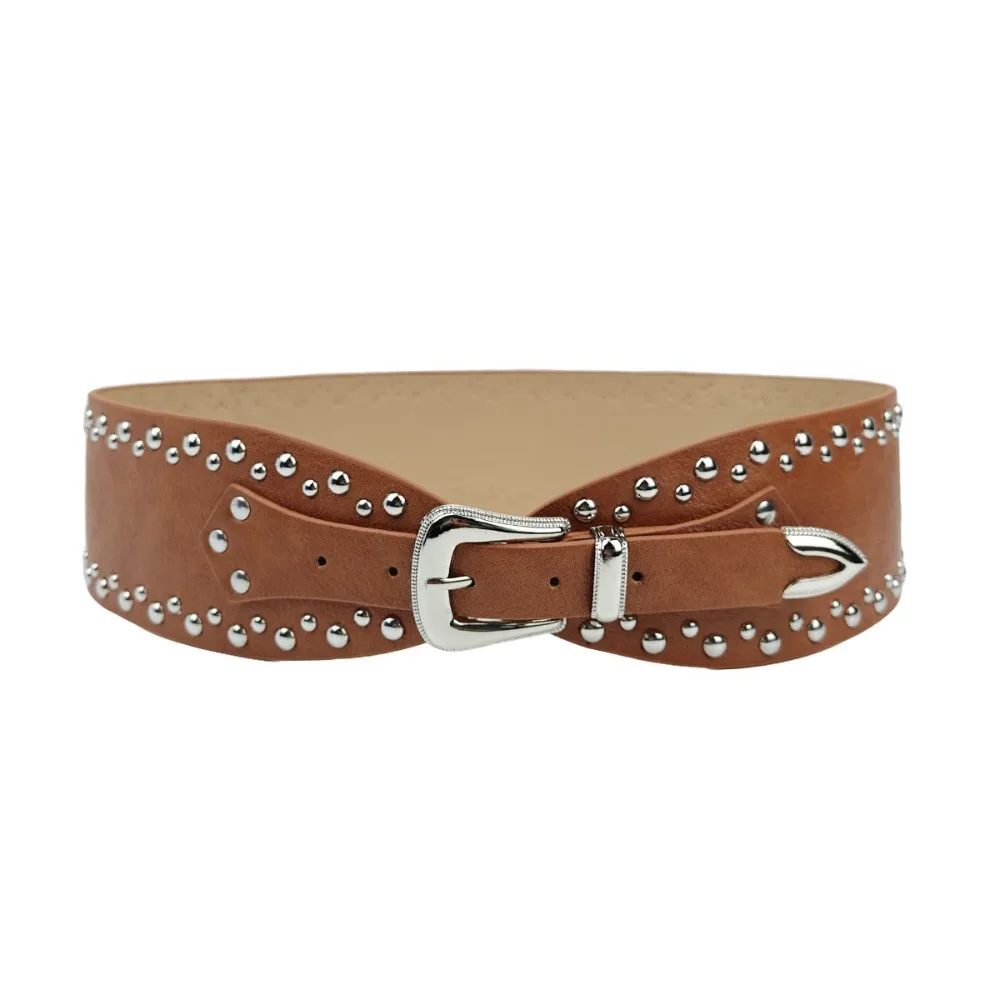 PU Leather Wide Rivet Belt Heavy Duty Design Irregular Design Alloy Belt Casual Fashion Metal Adjustable Belt Girl Fashion
PU Leather Wide Rivet Belt Heavy Duty Design Irregular Design Alloy Belt Casual Fashion Metal Adjustable Belt Girl Fashion
