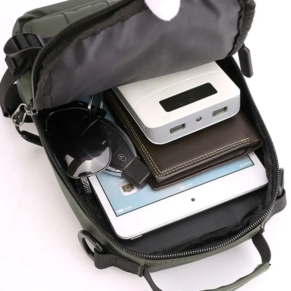 Sling Side USB Charging Port Water Proof Messenger Chest Bag Travel Shoulder Bag Nylon Crossbody Bag Men Small Backpack
Sling Side USB Charging Port Water Proof Messenger Chest Bag Travel Shoulder Bag Nylon Crossbody Bag Men Small Backpack