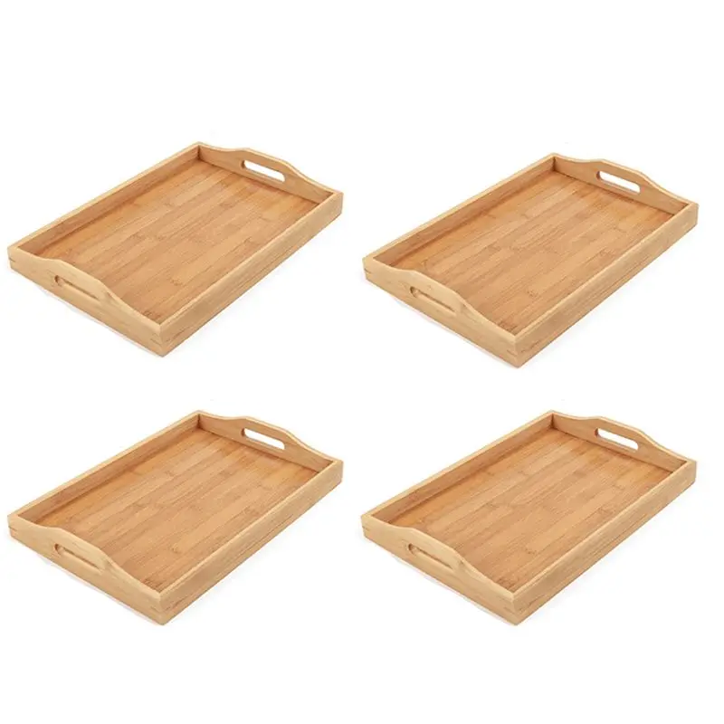 A02M-4X Serving Tray Bamboo - Wooden Tray With Handles - Great For Dinner Trays, Tea Tray, Bar Tray, Breakfast Tray
A02M-4X Serving Tray Bamboo - Wooden Tray With Handles - Great For Dinner Trays, Tea Tray, Bar Tray, Breakfast Tray
