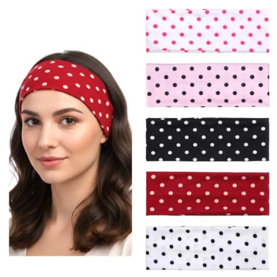 5Pcs Headband Soft Non Slip Headbands Fashion Elastic Wide Headband Yoga Workout Hair Accessories for Women Girls Cosplay Party
5Pcs Headband Soft Non Slip Headbands Fashion Elastic Wide Headband Yoga Workout Hair Accessories for Women Girls Cosplay Party