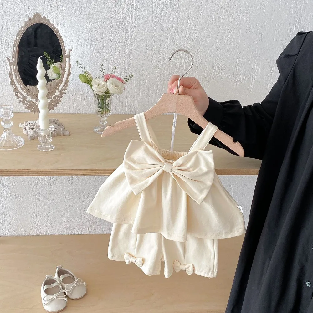 2026 Summer Baby Girl Clothing Set 0-3Years Cute Newborn Kids Sleeveless Bow Tank Tops+Short Bottom 2PCS Outfits Clothes
2026 Summer Baby Girl Clothing Set 0-3Years Cute Newborn Kids Sleeveless Bow Tank Tops+Short Bottom 2PCS Outfits Clothes