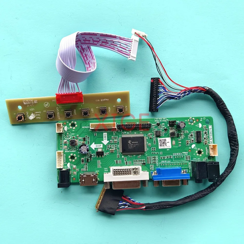 For LTN156AT32-L01/T01/W02/401 Driver Controller Board HDMI-Compatible 1366x768 VGA DVI Laptop Screen 15.6" 40-Pin LVDS Kit DIY
For LTN156AT32-L01/T01/W02/401 Driver Controller Board HDMI-Compatible 1366x768 VGA DVI Laptop Screen 15.6" 40-Pin LVDS Kit DIY