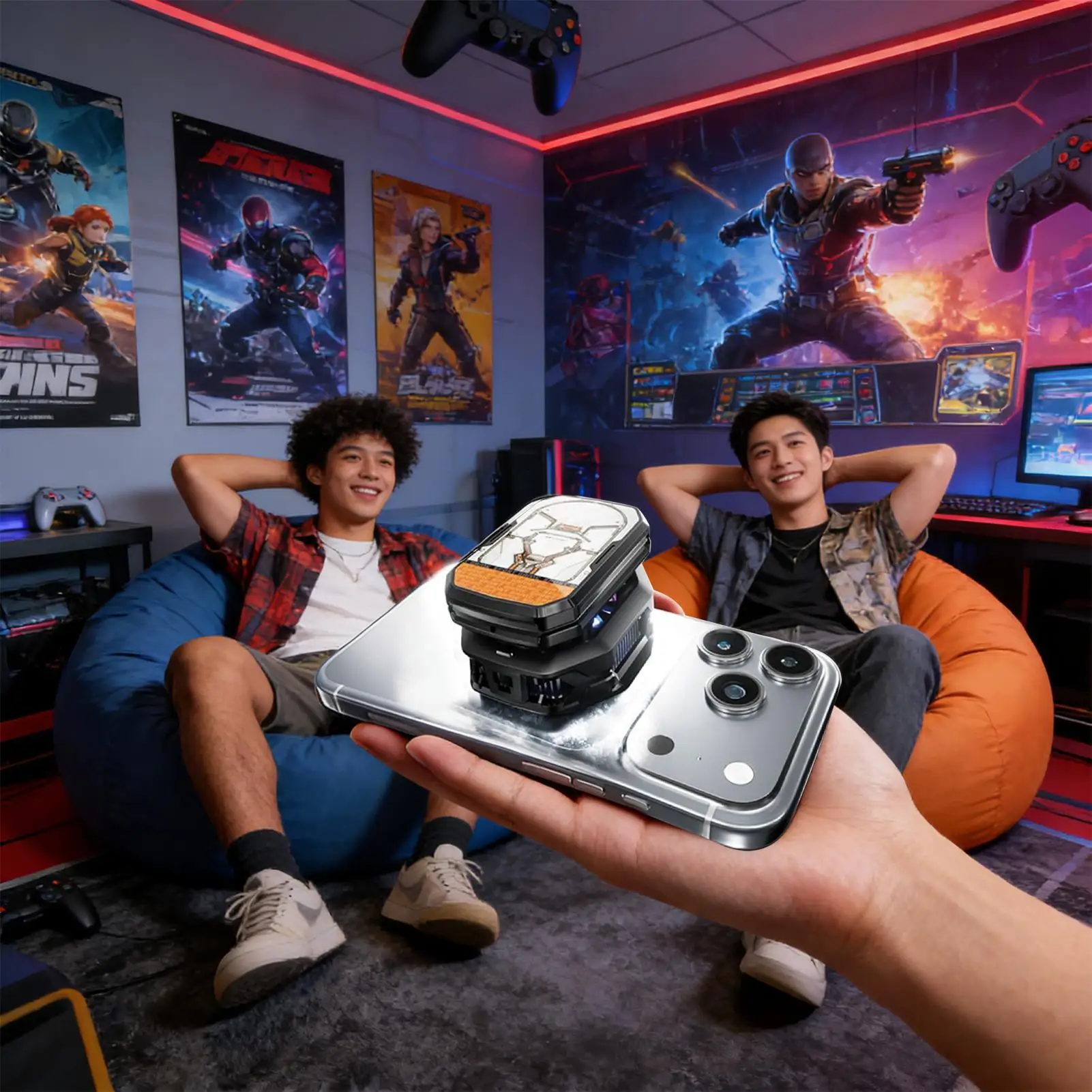 Охлаждающий вентилятор для телефона Портативная магнитная охлаждающая подставка Перезаряжаемый радиатор телефона для прямой трансляции видеозвонков Игры Путешествия
Охлаждающий вентилятор для телефона Портативная магнитная охлаждающая подставка Перезаряжаемый радиатор телефона для прямой трансляции видеозвонков Игры Путешествия