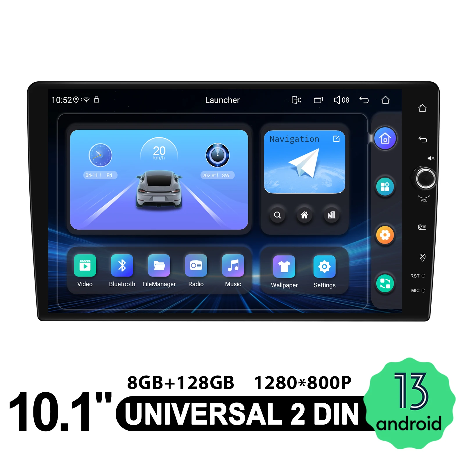 New Arrival! RHD 10"Android 13.0 Car Stereo Radio 8GB+128GB Double 2 Din Multimedia Player SWC Wireless Car Play/Android Auto
New Arrival! RHD 10"Android 13.0 Car Stereo Radio 8GB+128GB Double 2 Din Multimedia Player SWC Wireless Car Play/Android Auto