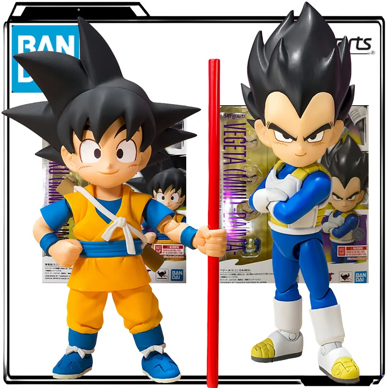 Bandai натуральная аниме-фигурка S.H.Figuarts Little Sun Wukong & Little Vegeta, экшн-фигурка, игрушки для мальчиков, детский подарок, коллекционная 
Bandai натуральная аниме-фигурка S.H.Figuarts Little Sun Wukong & Little Vegeta, экшн-фигурка, игрушки для мальчиков, детский подарок, коллекционная