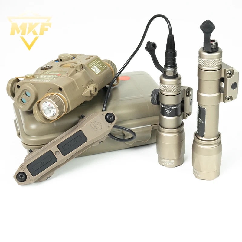 Tactical Airsoft PEQ15 Red Green Laser Dot IR Light Indicator SF M300C M600C Flashlight Dual Control Pressure Switch Set
Tactical Airsoft PEQ15 Red Green Laser Dot IR Light Indicator SF M300C M600C Flashlight Dual Control Pressure Switch Set