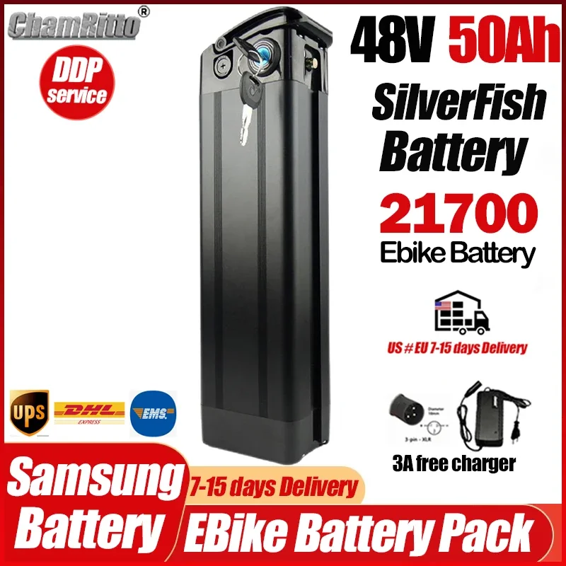 Electric Bicycle 48v Silver Fish 1000w Battery 20ah 25ah 30ah 40ah 50ah Adult E bike 750w Batterie Bafang 2000w Lithium Battery
Electric Bicycle 48v Silver Fish 1000w Battery 20ah 25ah 30ah 40ah 50ah Adult E bike 750w Batterie Bafang 2000w Lithium Battery