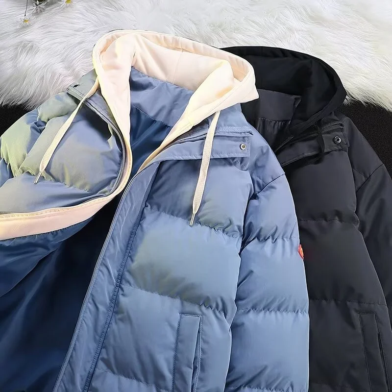 Утепленная зимняя куртка для мужчин: хлопковое пальто с капюшоном, теплоизоляцией и наполнителем (альтернатива пуху), повседневная одежда, прямой крой, на молнии
Утепленная зимняя куртка для мужчин: хлопковое пальто с капюшоном, теплоизоляцией и наполнителем (альтернатива пуху), повседневная одежда, прямой крой, на молнии