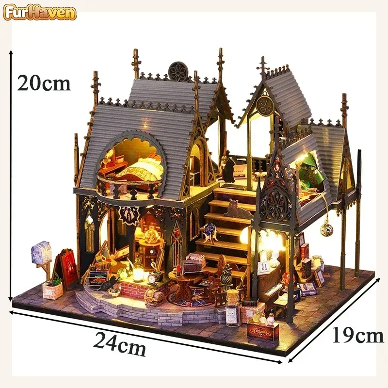 Magic House Retro Casa Miniature Building Kits NEW DIY Wooden Doll Houses with Furniture Led Dollhouse for Adults Xmas Gifts
Magic House Retro Casa Miniature Building Kits NEW DIY Wooden Doll Houses with Furniture Led Dollhouse for Adults Xmas Gifts