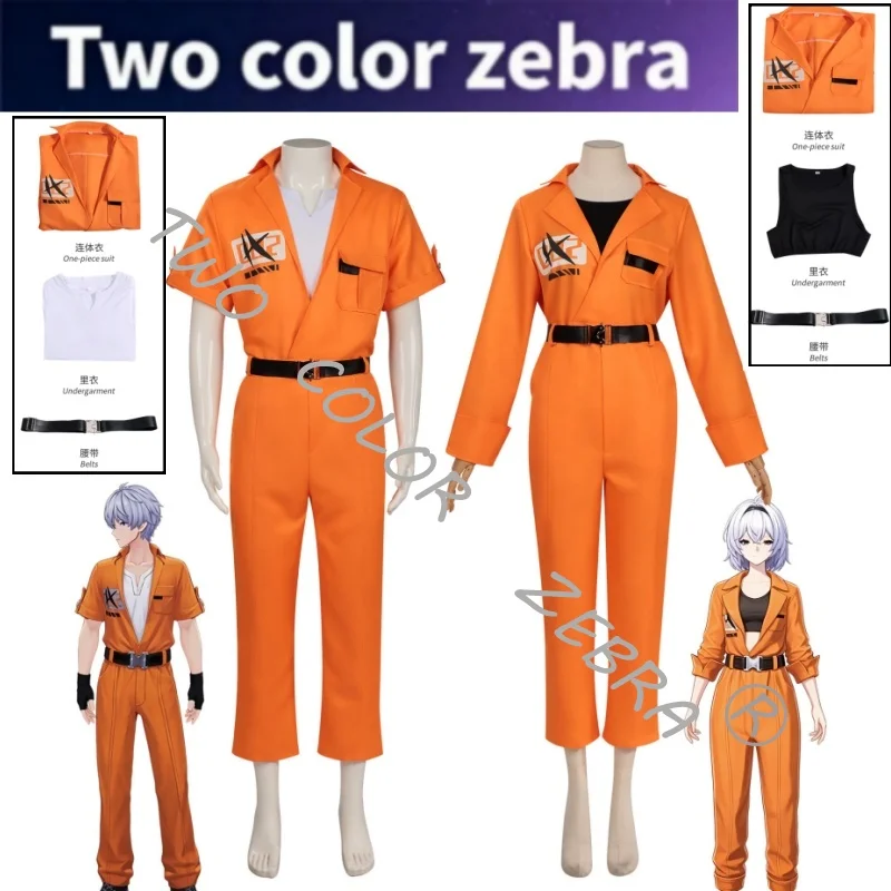 Game Neverness To Everness Zero Cosplay Costumes Orange Prison-Style Cosplay Jumpsuit with Belt for Man or Women Roleplay
Game Neverness To Everness Zero Cosplay Costumes Orange Prison-Style Cosplay Jumpsuit with Belt for Man or Women Roleplay