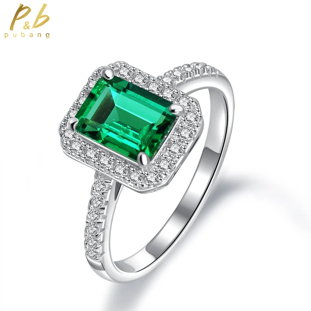 PuBang Fine Jewelry Solid 925 Sterling Silver Vintage Diamond Ring Emerald Green Created Moissanite for Women Gift Drop Shipping
PuBang Fine Jewelry Solid 925 Sterling Silver Vintage Diamond Ring Emerald Green Created Moissanite for Women Gift Drop Shipping
