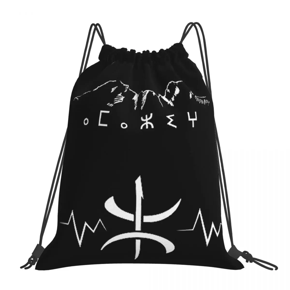 Amazigh Symbole En Tifinagh Backpacks Casual Portable Drawstring Bundle Pocket Sundries Bag Book Bags For Travel Students
Amazigh Symbole En Tifinagh Backpacks Casual Portable Drawstring Bundle Pocket Sundries Bag Book Bags For Travel Students