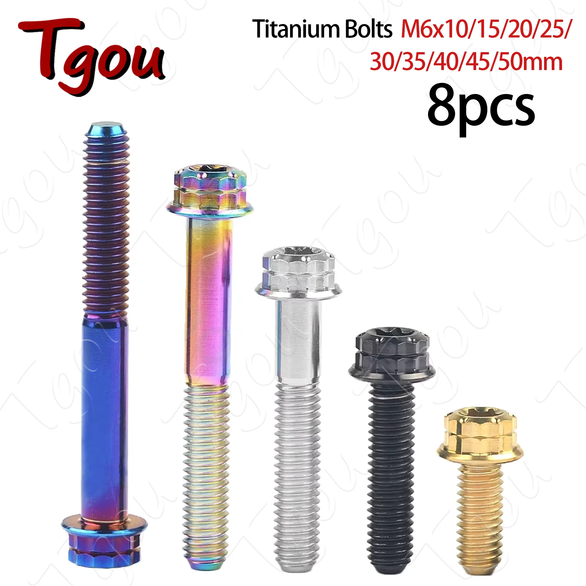Титановый болт Tgou M6x10/15/20/25/30/35/40/45/50 мм Torx T30, фланец, 12 очков, винт с головкой для велосипеда, мотоцикла, 8 шт.
Титановый болт Tgou M6x10/15/20/25/30/35/40/45/50 мм Torx T30, фланец, 12 очков, винт с головкой для велосипеда, мотоцикла, 8 шт.