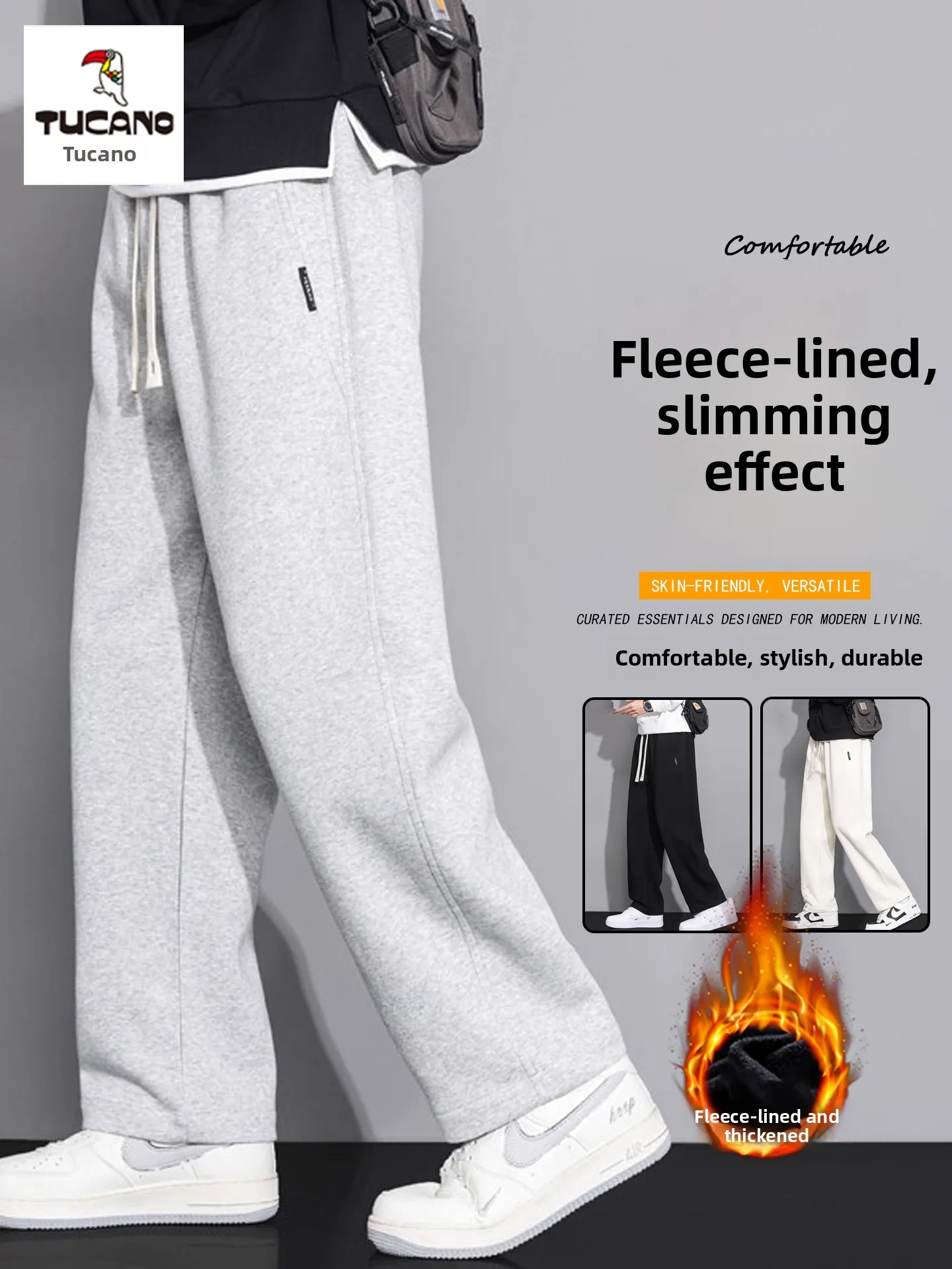 Men's Casual Straight Leg Cotton Fce Lined Sweatpants Comfortable Breathable Spor Autumn Winter Long Trousers
Men's Casual Straight Leg Cotton Fce Lined Sweatpants Comfortable Breathable Spor Autumn Winter Long Trousers