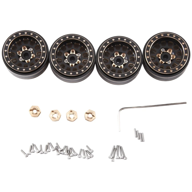 4Pcs 1.0 Plus Beadlock Wheel Rim And Wheel Hex Hub Adapter For TRX4M 1/18 RC Crawler Car Upgrade Parts
4Pcs 1.0 Plus Beadlock Wheel Rim And Wheel Hex Hub Adapter For TRX4M 1/18 RC Crawler Car Upgrade Parts