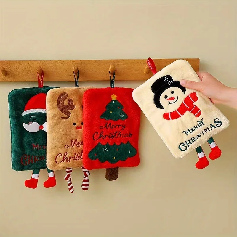 Merry Christmas hand towel, thickened coral fleece cartoon cute extended rope Christmas hand towel, water-absorbent quick-drying
Merry Christmas hand towel, thickened coral fleece cartoon cute extended rope Christmas hand towel, water-absorbent quick-drying