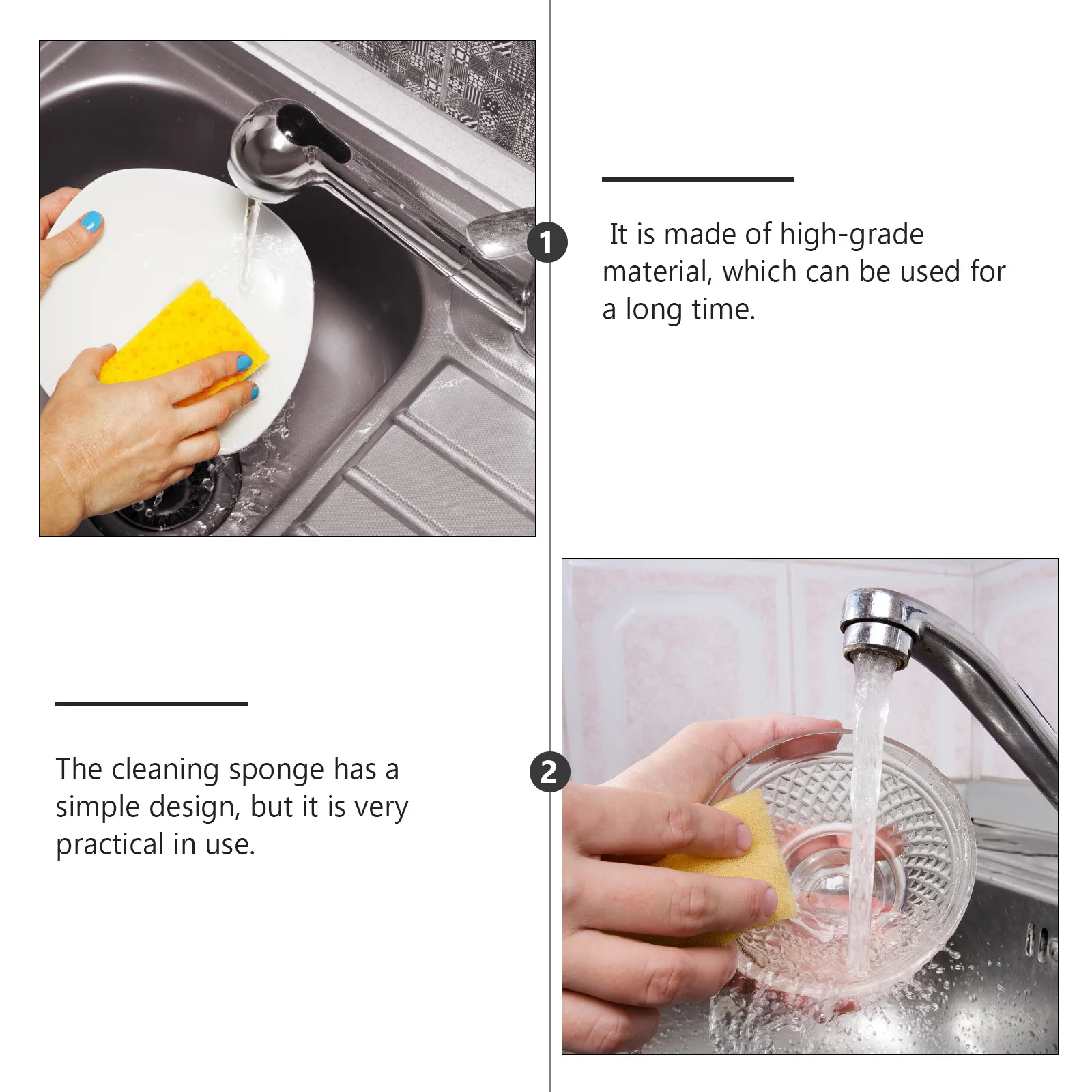 4Pcs Cellulose Kitchen Sponge Thick Durable Dish Scrubber for Pots Bowls Sinks Easy Clean Super Absorbent Non-Scratch
4Pcs Cellulose Kitchen Sponge Thick Durable Dish Scrubber for Pots Bowls Sinks Easy Clean Super Absorbent Non-Scratch