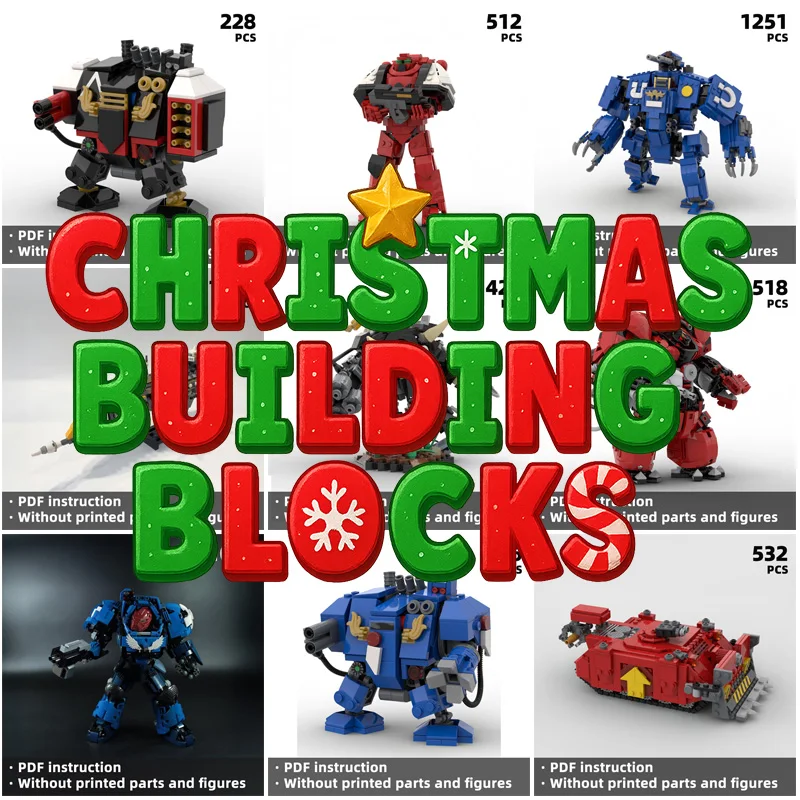 Черно-красные строительные блоки Battle Mech — модель вооруженного робота, инструкция в формате PDF, креативный подарок «сделай сам»
Черно-красные строительные блоки Battle Mech — модель вооруженного робота, инструкция в формате PDF, креативный подарок «сделай сам»