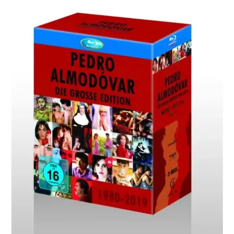 Brand New BD Blu-ray High Definition Pedro Almodóvar Collection 21 Discs Spanish Language with Chinese Subtitles
Brand New BD Blu-ray High Definition Pedro Almodóvar Collection 21 Discs Spanish Language with Chinese Subtitles