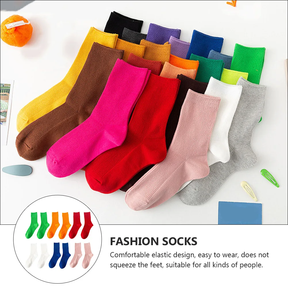 6 Pairs Color Socks Creative Stockings Length Cozy Slippers Warm Elastic Women Casual Daily Activities
6 Pairs Color Socks Creative Stockings Length Cozy Slippers Warm Elastic Women Casual Daily Activities