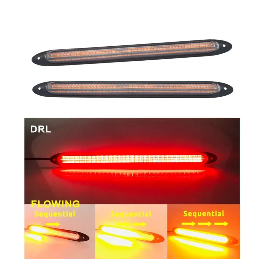 Car DRLDaytime running lights for cars Universal car front lights strip sequence turn signal lights yellow flow daylight LED dri
Car DRLDaytime running lights for cars Universal car front lights strip sequence turn signal lights yellow flow daylight LED dri
