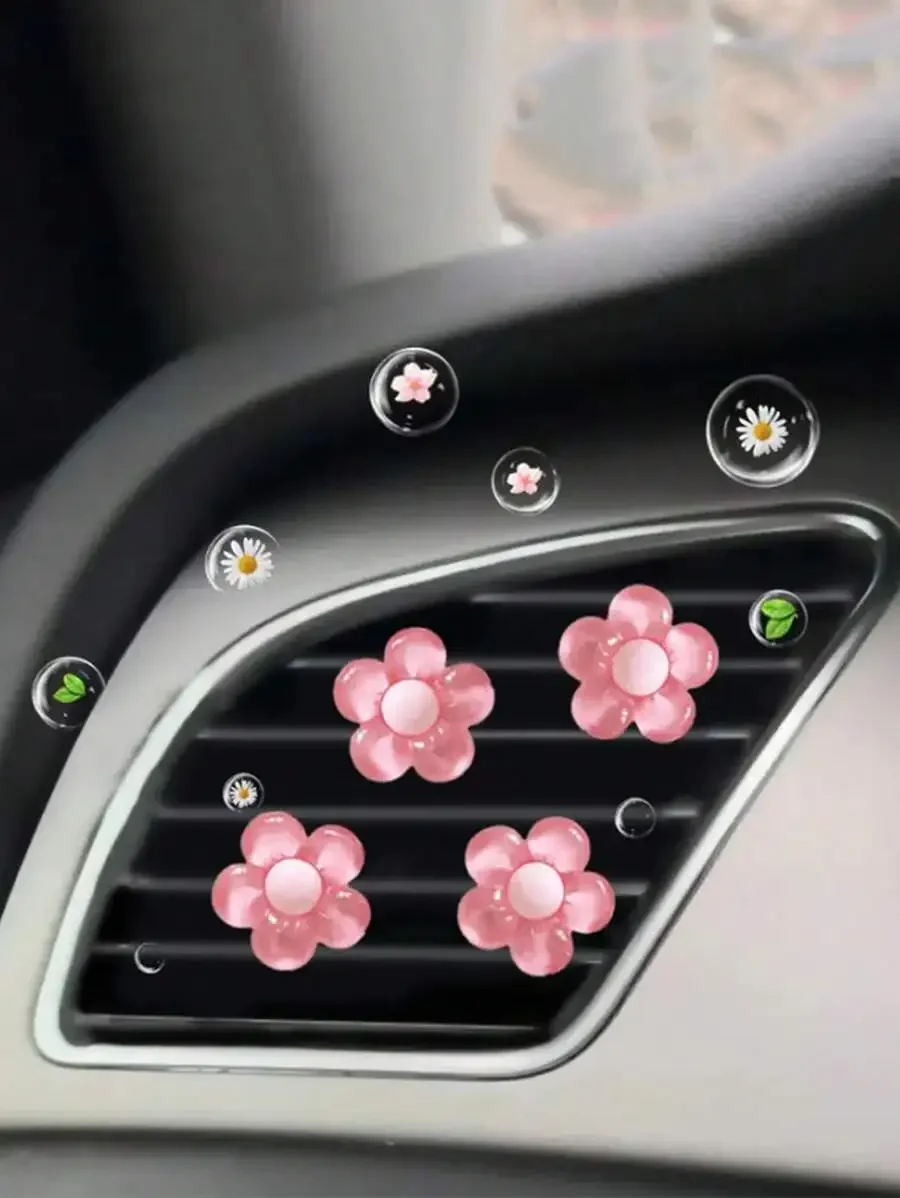 4pcs Car Air Vent Decorations With Transparent Flower Design
4pcs Car Air Vent Decorations With Transparent Flower Design