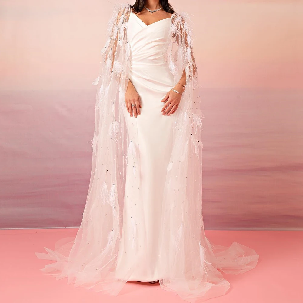 Customized High Quality Straight Floor Length Strapless Jersey Sleeveless Feathers Pleats Evening Dress Temperament vestidos de
Customized High Quality Straight Floor Length Strapless Jersey Sleeveless Feathers Pleats Evening Dress Temperament vestidos de