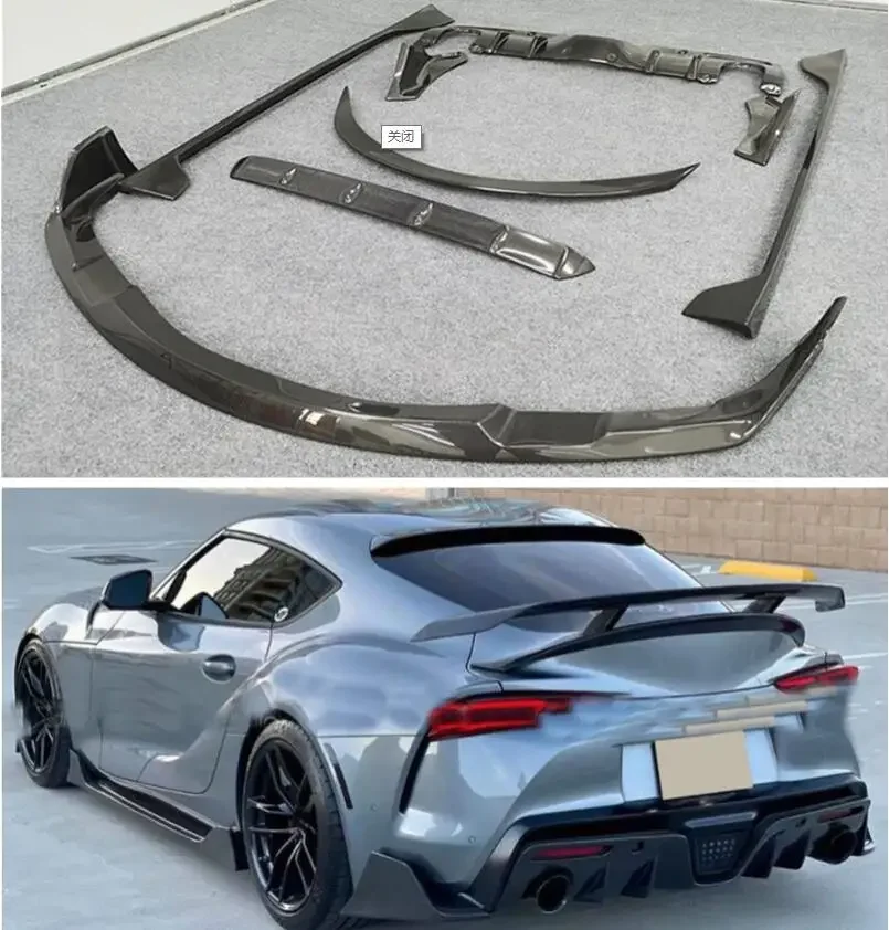 Carbon Fiber Front Lip Bumper & Side Body Skirt&Trunk Spoiler & Rear Diffuser Cover For Toyota Supra A90 2019 2020 2021 2022
Carbon Fiber Front Lip Bumper & Side Body Skirt&Trunk Spoiler & Rear Diffuser Cover For Toyota Supra A90 2019 2020 2021 2022