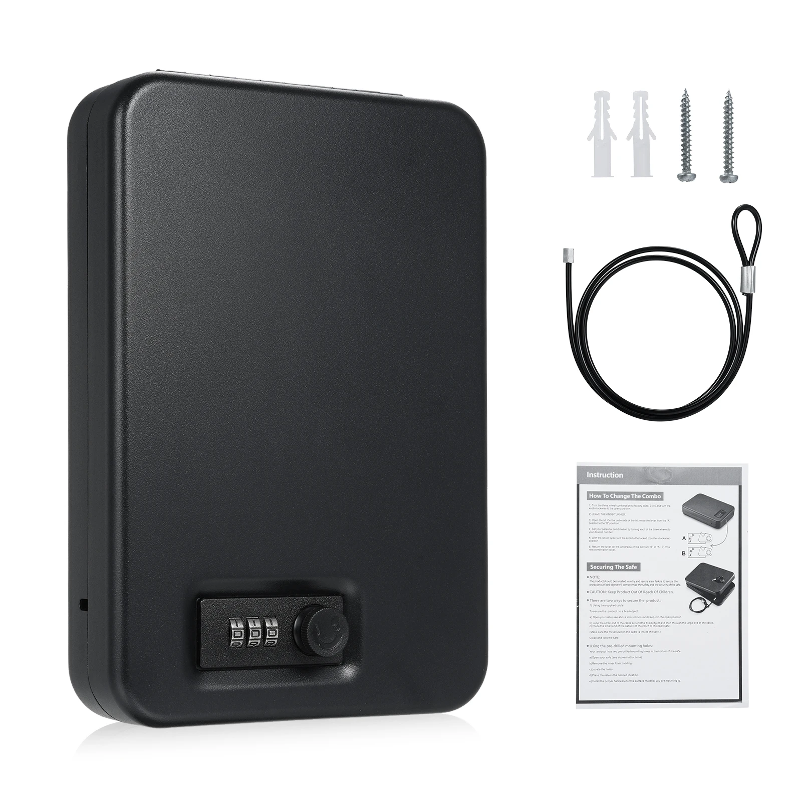 Сейфы для пистолетов, небольшой сейф для пистолетов, портативный с 3-значным кодовым замком для хранения, пластиковый чехол для пистолета для автомобиля Trave
Сейфы для пистолетов, небольшой сейф для пистолетов, портативный с 3-значным кодовым замком для хранения, пластиковый чехол для пистолета для автомобиля Trave