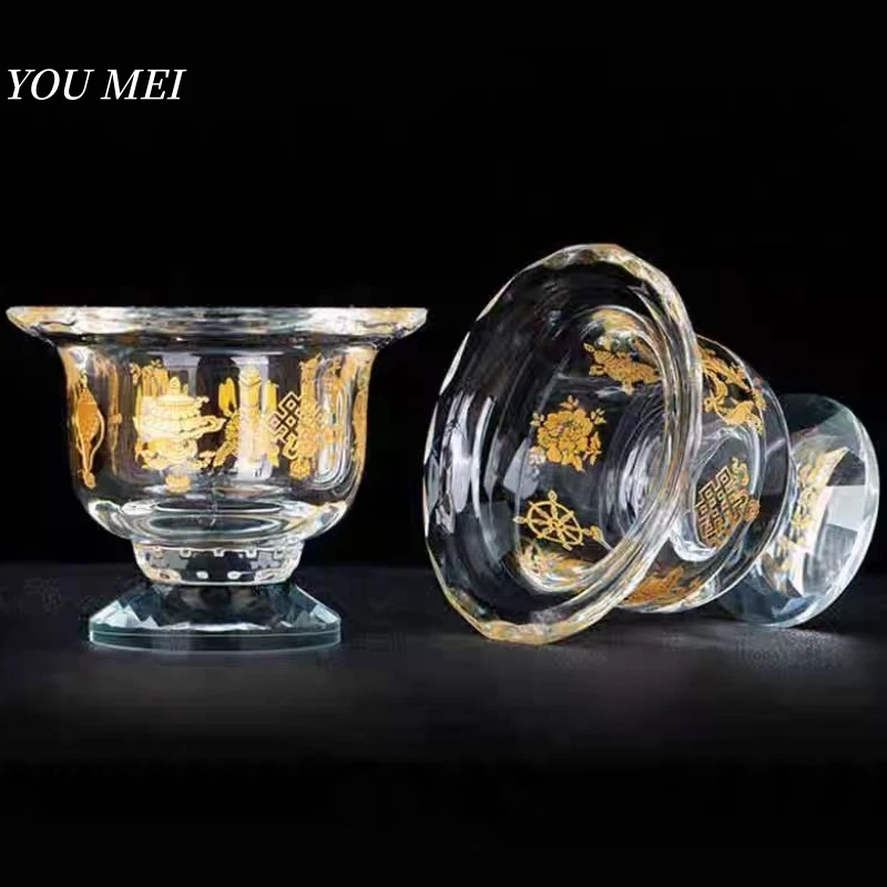 Buddhism Altars Crystal Bowl,Eight Auspicious Exquisite Texture 8.5cm Tall Cup,Tibetan Handicraft Holy Water Bowl Buddhist Item
Buddhism Altars Crystal Bowl,Eight Auspicious Exquisite Texture 8.5cm Tall Cup,Tibetan Handicraft Holy Water Bowl Buddhist Item