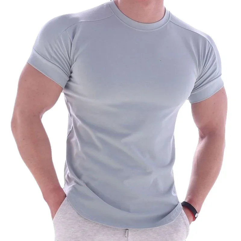 T-shirt Men Clothing New Round Neck Slim Breathable Running Blank Sports Short Sleeve Men Fitness T-shirt
T-shirt Men Clothing New Round Neck Slim Breathable Running Blank Sports Short Sleeve Men Fitness T-shirt