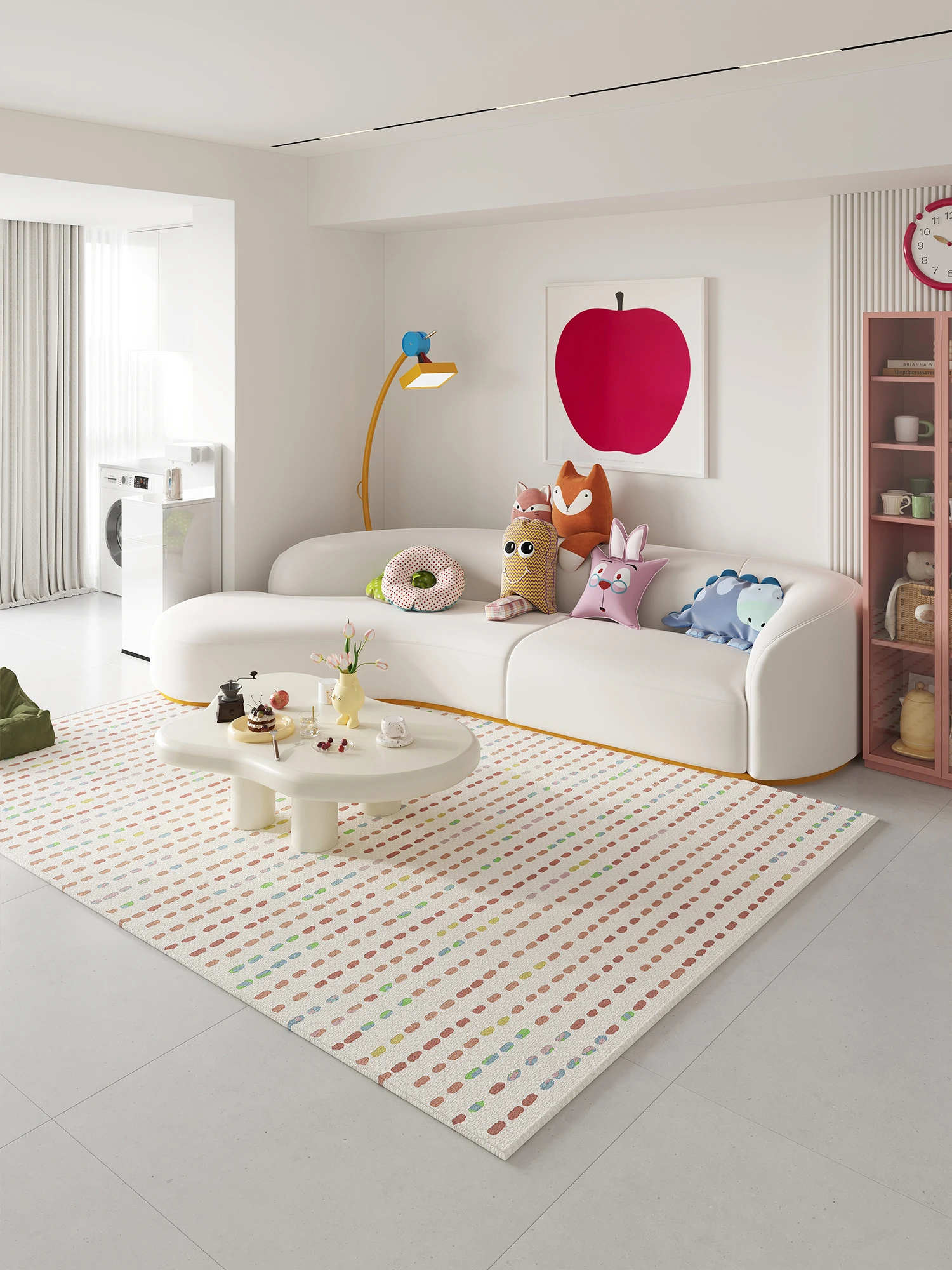 VIKAMA Rainbow Dopamine Living Room Carpet Cream Style Home Decor Non-Slip Sofa Coffee Table Mat Bedroom Cloakroom Large Carpet
VIKAMA Rainbow Dopamine Living Room Carpet Cream Style Home Decor Non-Slip Sofa Coffee Table Mat Bedroom Cloakroom Large Carpet
