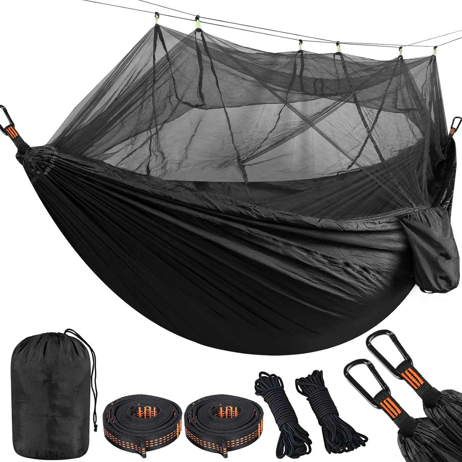 Lightweight Camping hammock with mosquito net Comfortable for Outdoor Durable breathable 210T parachute nylon material Hammocks
Lightweight Camping hammock with mosquito net Comfortable for Outdoor Durable breathable 210T parachute nylon material Hammocks