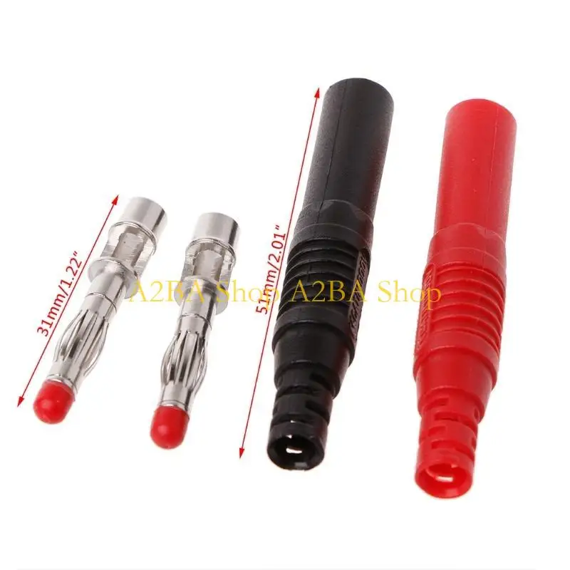 A2BA 10 Pcs Straight Insulated Safety 4mm Male Banana Plug Wire Solder DIY Connectors
A2BA 10 Pcs Straight Insulated Safety 4mm Male Banana Plug Wire Solder DIY Connectors