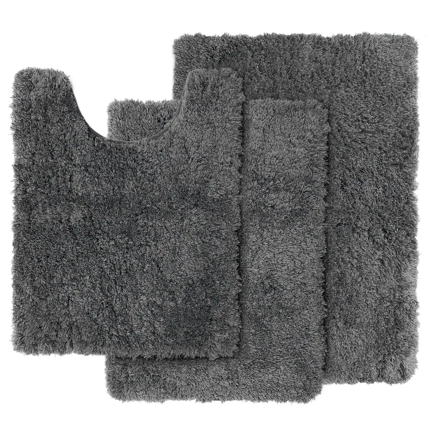 Set of 3 Absorbent Bath Mat Non-Slip Backing Rubber Bathroom Rugs, 17X24, 20X32, 32X48 Gray
Set of 3 Absorbent Bath Mat Non-Slip Backing Rubber Bathroom Rugs, 17X24, 20X32, 32X48 Gray