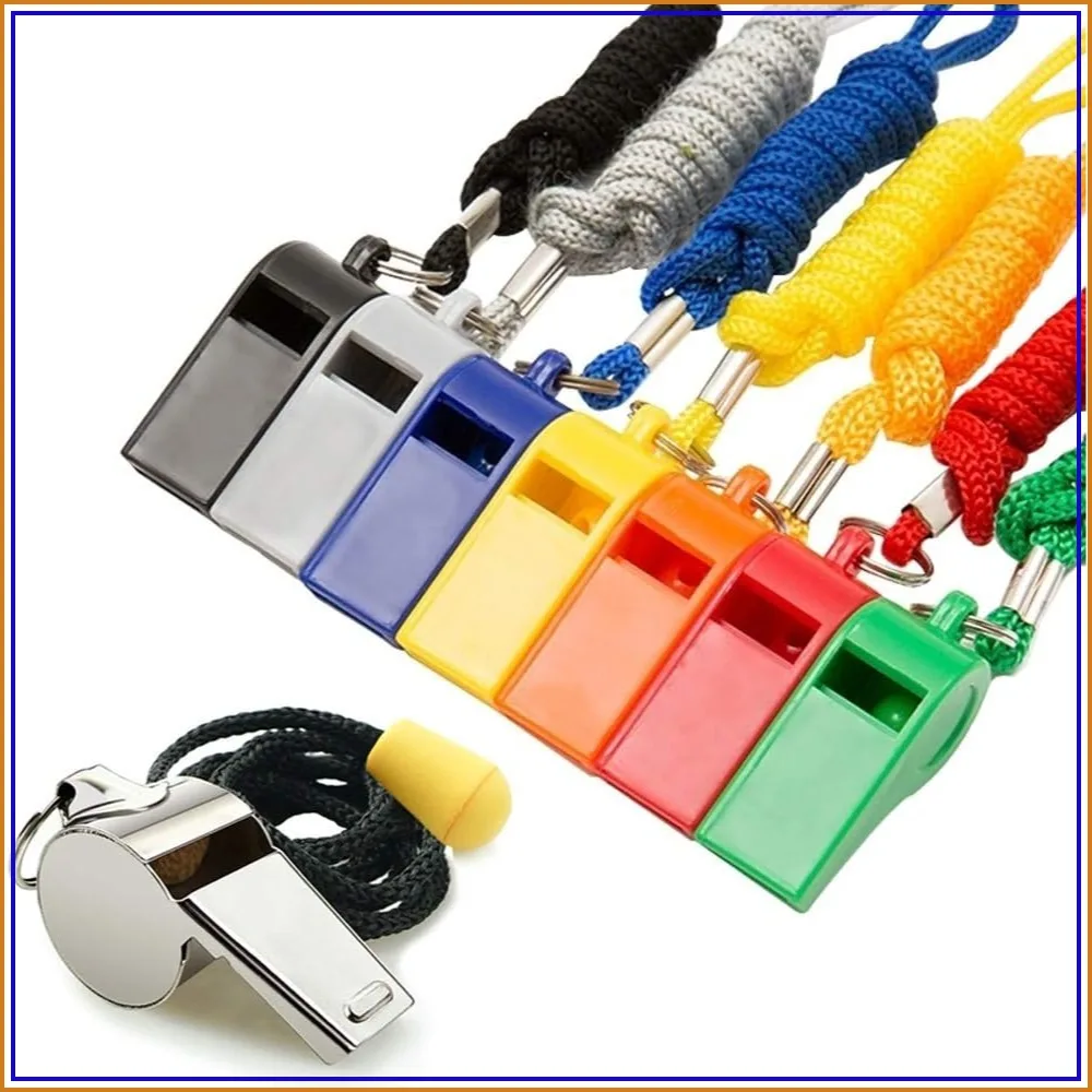 8PCS Sports Whistles with Lanyard, Loud Crisp Sound for Referees, Coaches
8PCS Sports Whistles with Lanyard, Loud Crisp Sound for Referees, Coaches