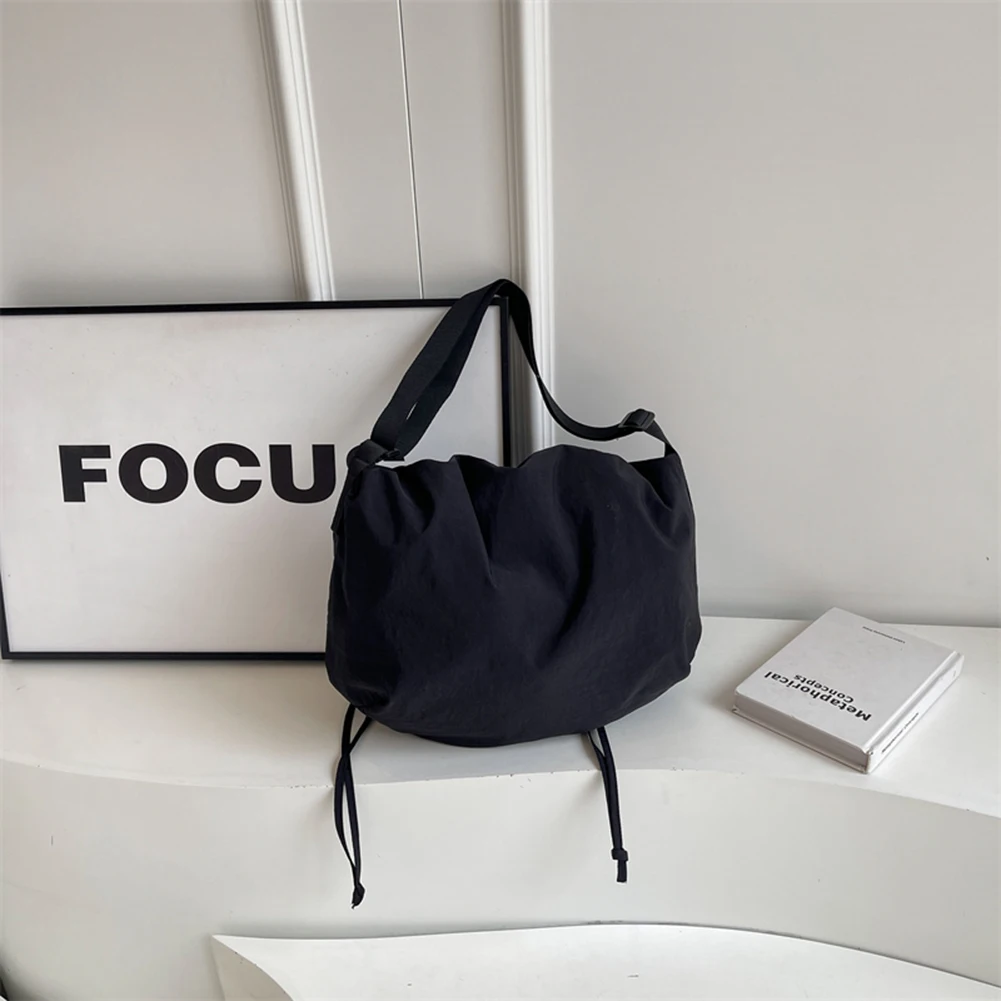 Women Simple Crossbody Bag Large Capacity Drawstring Sling Bag Adjustable Strap Lightweight Shopping Bag Female Travel Bag
Women Simple Crossbody Bag Large Capacity Drawstring Sling Bag Adjustable Strap Lightweight Shopping Bag Female Travel Bag