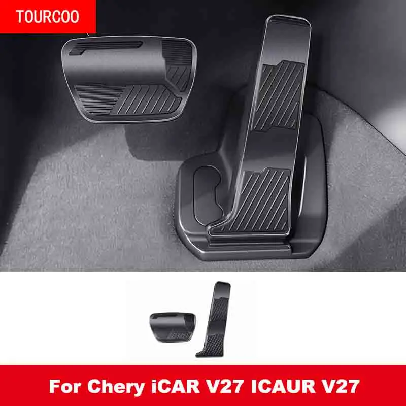 For Chery iCAR V27 ICAUR V27 2026 Aluminum alloy Foot Pedal Car Accelerator Gas Fuel Brake Rest Pads Mat Cover Accessories
For Chery iCAR V27 ICAUR V27 2026 Aluminum alloy Foot Pedal Car Accelerator Gas Fuel Brake Rest Pads Mat Cover Accessories