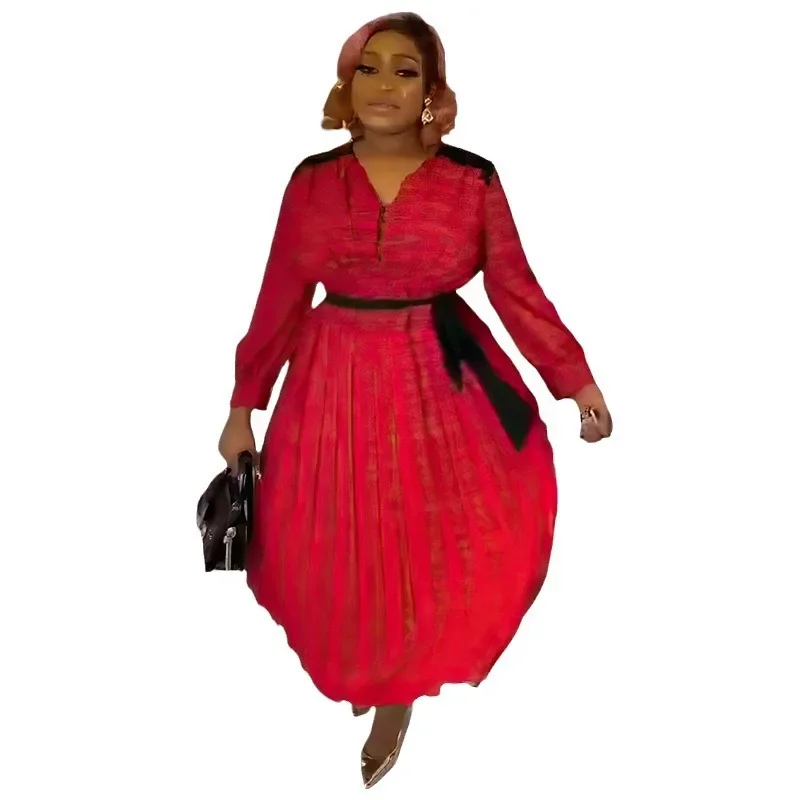 African Party Evening Dresses for Women 2024 Summer African Long Sleeve V-neck Polyester Long Maxi Dress Dashiki Africa Clothing
African Party Evening Dresses for Women 2024 Summer African Long Sleeve V-neck Polyester Long Maxi Dress Dashiki Africa Clothing