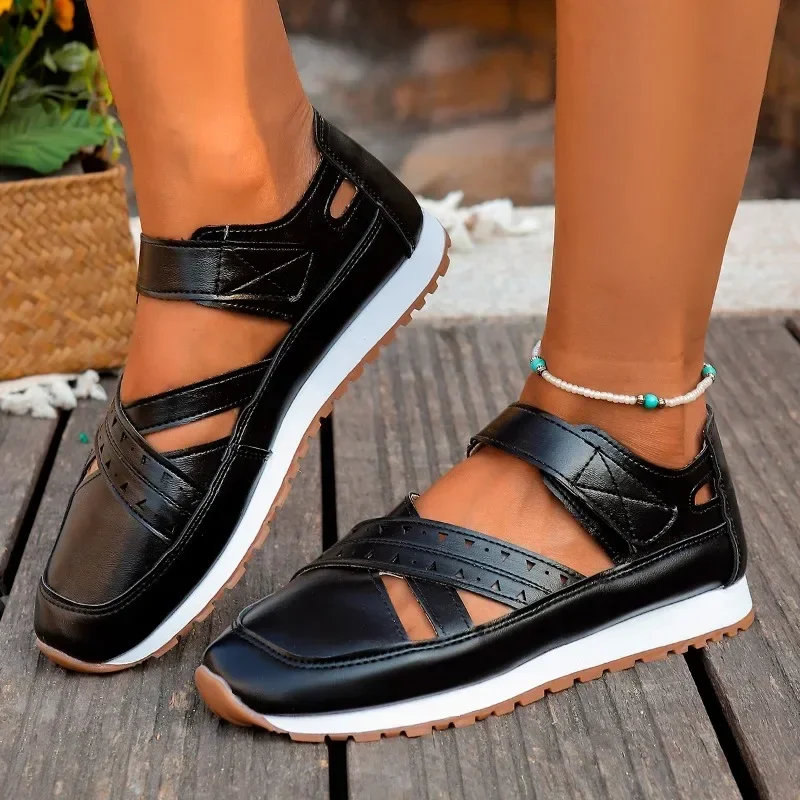 Женская обувь, мода 2024, женские сандалии с закрытым носком, летние повседневные кроссовки, бестселлер, удобные удобные туфли на низком каблуке на плоской подошве 
Женская обувь, мода 2024, женские сандалии с закрытым носком, летние повседневные кроссовки, бестселлер, удобные удобные туфли на низком каблуке на плоской подошве