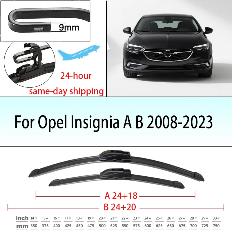 For Opel Insignia A B 2008-2023 Front Windshield Wiper Blades 2pcs Windscreen Window Accessories 2009 2012 2014 2016 2019 2020
For Opel Insignia A B 2008-2023 Front Windshield Wiper Blades 2pcs Windscreen Window Accessories 2009 2012 2014 2016 2019 2020