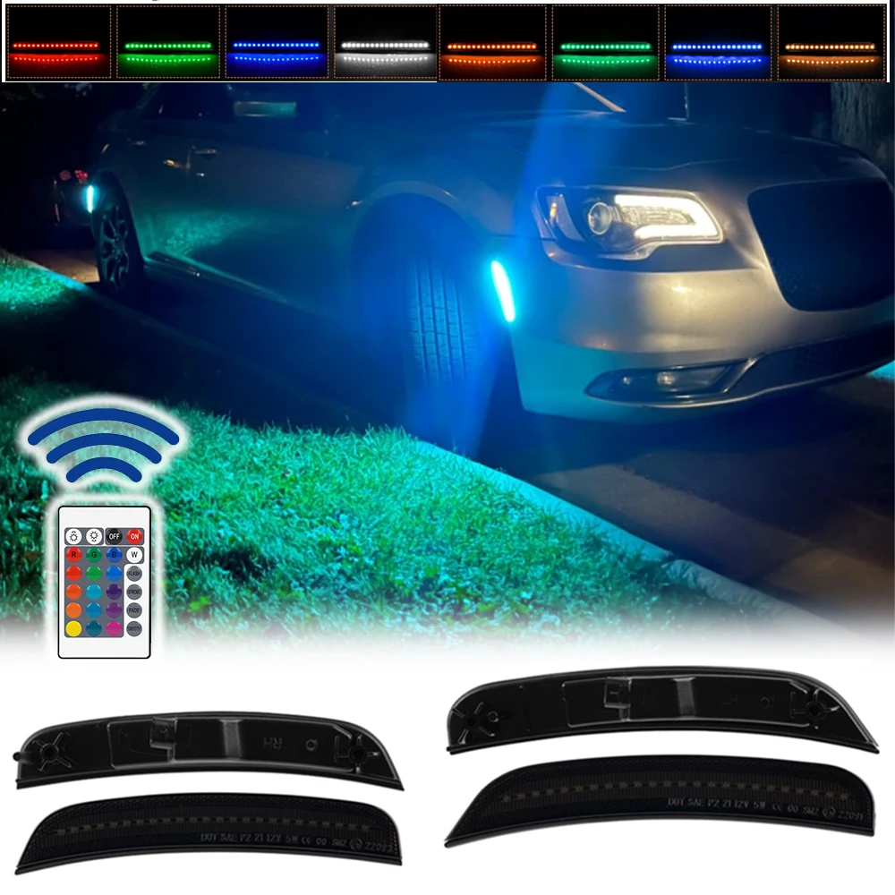 Smoked LED Moving Fender Side Marker Light For Chrysler 300 2015-2023 Car Styling RGB Multi-Color Lamp
Smoked LED Moving Fender Side Marker Light For Chrysler 300 2015-2023 Car Styling RGB Multi-Color Lamp