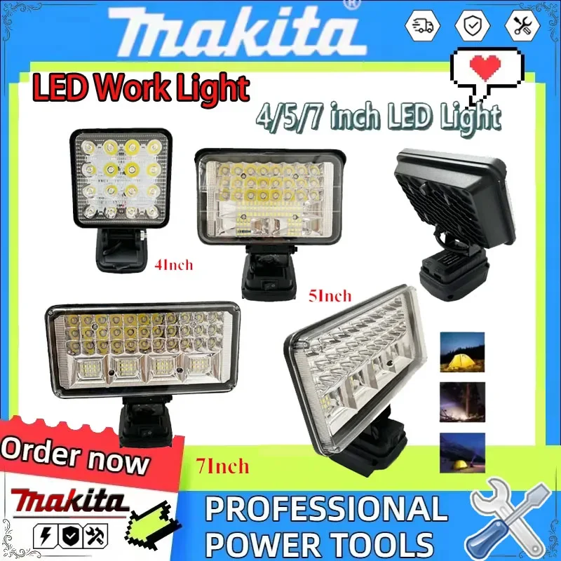 Портативный светодиодный прожектор Makita, беспроводной, 4/5/7 дюймов, для работы на улице, рыбалки, ручной, аварийный, рабочий фонарь
Портативный светодиодный прожектор Makita, беспроводной, 4/5/7 дюймов, для работы на улице, рыбалки, ручной, аварийный, рабочий фонарь