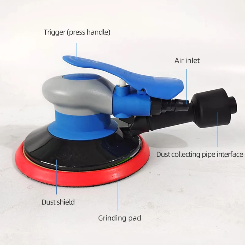 Blue 6 "Pneumatic Sandpaper Machine Polishing Machine Car Putty Ash Sanding Artifact
Blue 6 "Pneumatic Sandpaper Machine Polishing Machine Car Putty Ash Sanding Artifact
