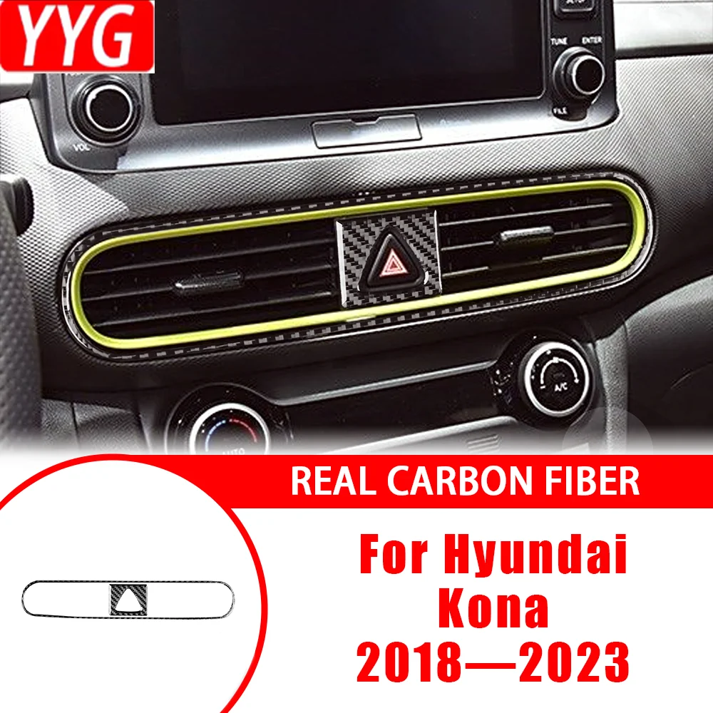 For Hyundai Kona 2018—2023 Car Accessories Carbon Fiber Interior Center Console Air Vent Panel Cover Trim Sticker Modification
For Hyundai Kona 2018—2023 Car Accessories Carbon Fiber Interior Center Console Air Vent Panel Cover Trim Sticker Modification